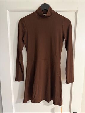 Reformation Ribbed Turtleneck Dress
